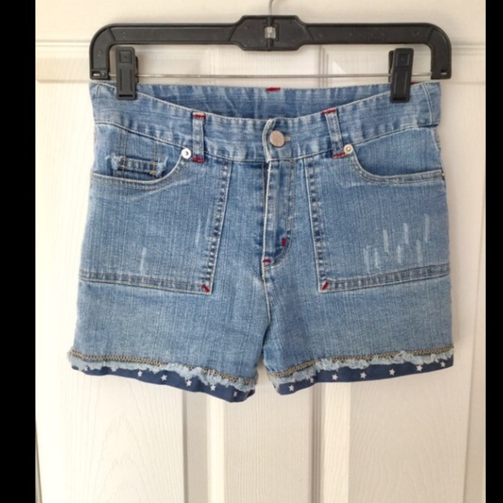 Star Denim Shorts